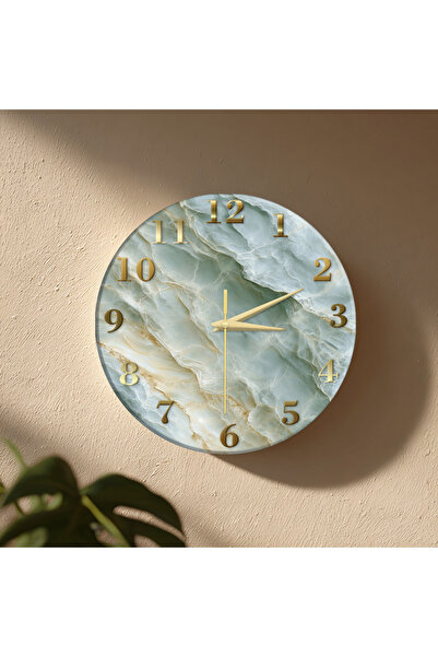 no26dekor Dekoratif Duvar Saati – 33 cm UV Baskılı MDF Duvar Saati