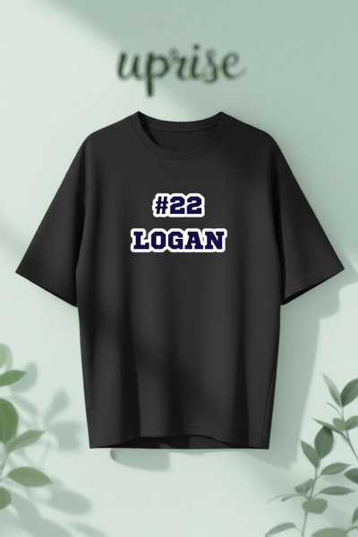 Vordevia Tricou oversize din bumbac imprimat Off Campus Briar Logan
