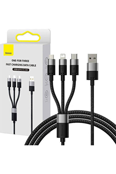 Baseus Καλώδιο USB σε Lightning / Type-C / micro USB 1,5μ 5Α (P10319900111-01)