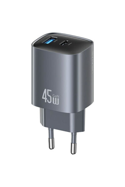 Usams Φορτιστής χωρίς καλώδιο GaN με θύρα USB-A και θύρα USB-C, Παροχή ισχύος...
