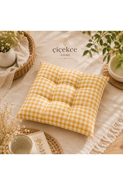 Çiçekce Home evinize renk katar Minder pötikare çok amaçlı 42x42 cm 1.kalite ...