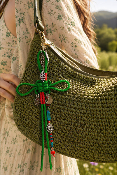 She Sells Spring Joy Luck Charm – Handmade Bag Charm and Keychain Ornament