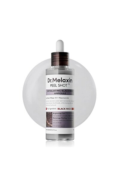 Dr.Melaxin Peel Shot Black Rice Exfoliating Ampoule, Face Exfoliator with AHA...