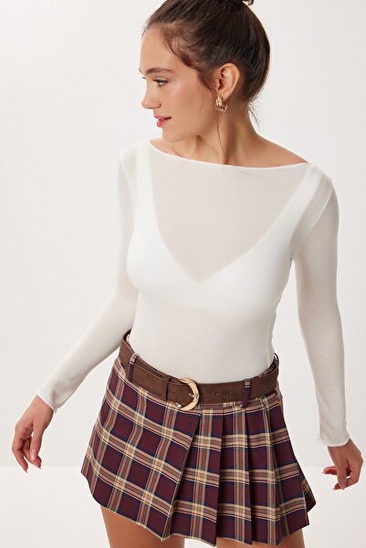 Hiccup Bluză slim fit cu guler tip barcă ISTANBUL