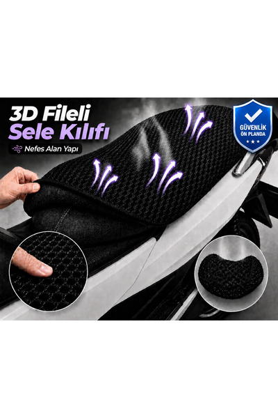 Vi Caro Za Yamaha Tricity 300 motocikl, navlaka za sedište, 3D mrežasta navla...