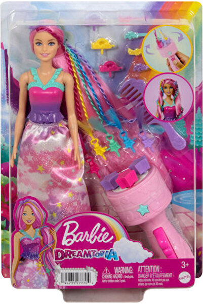 Barbie Κούκλα Μαλλιά των Ονείρων Dreamtopia Για 3+ Ετών 32,5 εκ.