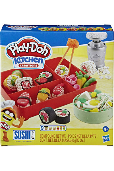 Hasbro Games Hasbro Play-Doh Πλαστοκόλλα Παιχνίδι Σούσι Για Ηλικίες 3+ 9 Τεμάχια