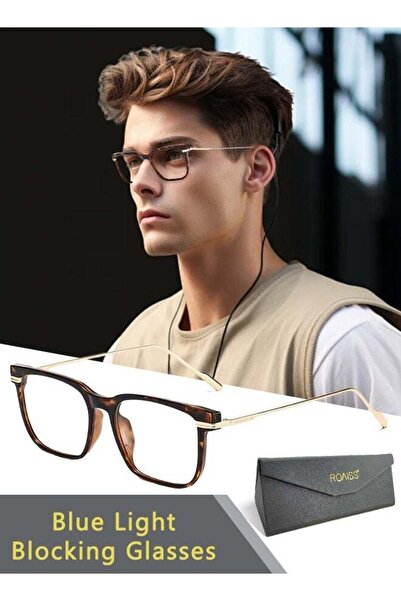 ROAISS Blue Light Blocking Glasses Computer Reading Gaming TV Phone Square Ey...
