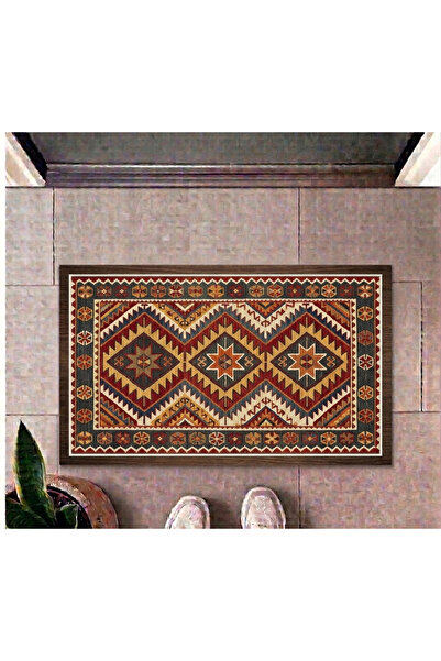 TahtakaleToptancıları Ethnic Patterned Non-Slip Base Digital Printed Doormat ...