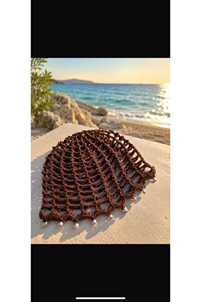 Handmade Beren çeyiz el örgüsü file şapka