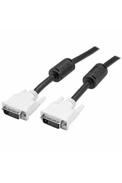 startech Cablu video digital DVI-D DVIDDMM3M Alb/Negru 3 m