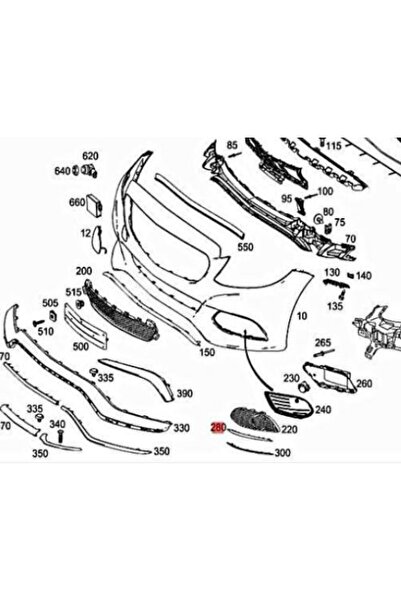 RapidAuto Bandou grila bara protectie fata MERCEDES Clasa C (W205), 01.2014-,...