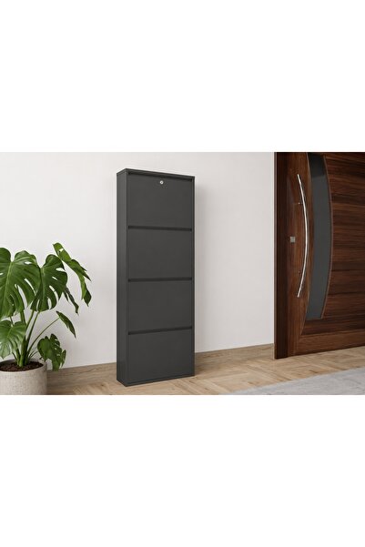 Vivense FLEX DÖRTLÜ KİLİTLENEBİLİR METAL AYAKKABILIK, ANTRASİT