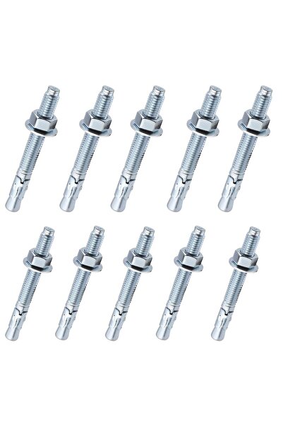 OEM Șuruburi de ancorare rezistente M10 x 90mm, zincate, tip pană pentru beto...