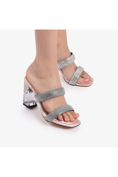 LanaFashion SANDALE ELEGANTE DIN PIELE ECOLOGICA CU TOC SPECIAL ȘI STRĂLUCITO...