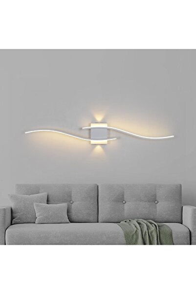 OEM Lampă de perete LED modernă tip kinkiet, aplice ondulate, alb, 120 cm, 3000K