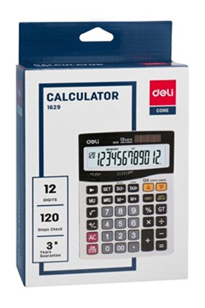 Deli Calculator 12 Digit With Tax