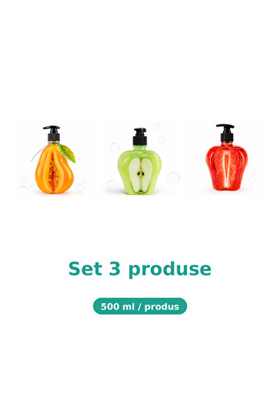 Tasty Set 3 Produse Tasty, Mix Pepene Galben, Mar Piele Sensibila, Capsuni