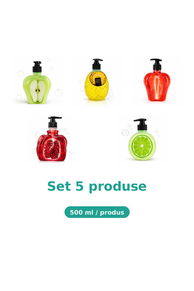 Tasty Set 5 Produse Tasty, Mix Mar Extract, Ananas, Capsuni, Rodie, Lime