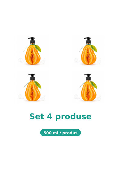 Tasty Bax 4 Pachete Sapun lichid crema pentru maini, Clean & Fresh, Pepene Ga...