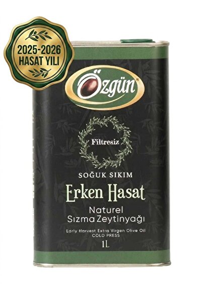 ÖZGÜN ZEYTİN & ZEYTİNYAĞI ERKEN HASAT 1 LT TENEKE
