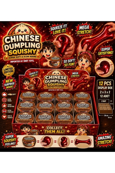 YYB ÇİN MANTISI CHINESE DUMPLING SQUISHY – SÜPER YUMUŞAK STRES OYUNCAĞI