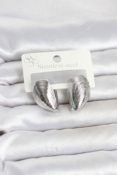 callerrons accessories Silver Color Mussel Model Women's Earrings - Ebj260612...
