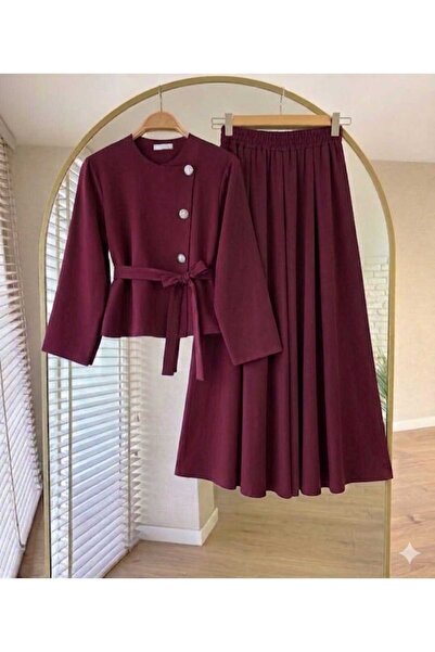 almeda butik Almeda Skirted Double Suit