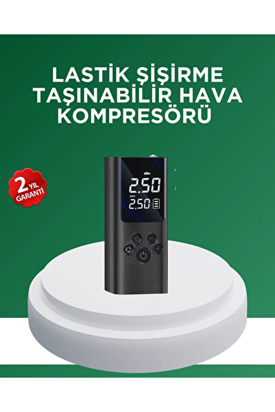 ARMÜZ Pompă digitală pentru anvelope, compresor portabil multifuncțional