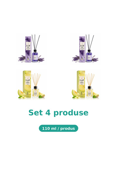 Golf Set 4 Produse Golf, Mix 2x Lavanda, 2x Melon