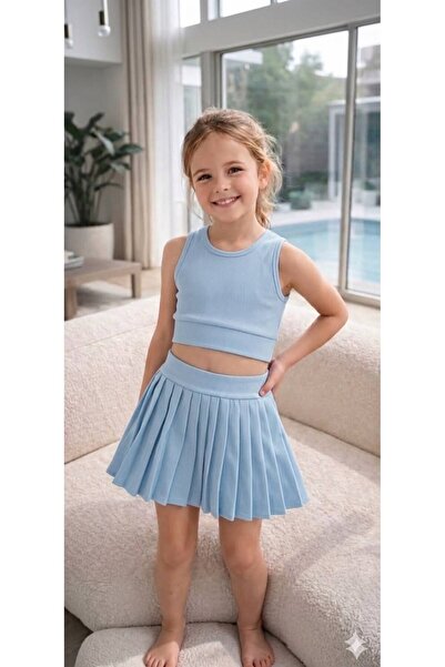 bahar uğurlu Premium Quality Girls' Shorts Swimsuit Skirt Set