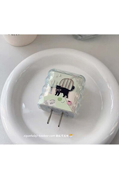 OLEA AKSESUAR iPhone 18W/20W/25W Şarj Aleti Kılıfı Şarj Kablosu Örme Aparatlı...