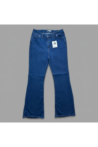 NOVENTA Blugi flare fit albastru cu talie medie