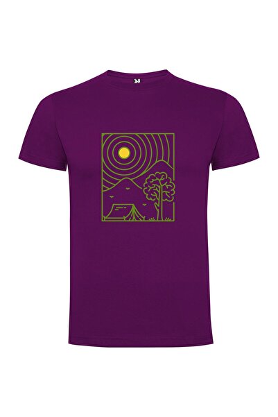iLovePrints Tent & Trees Outdoors Tshirt