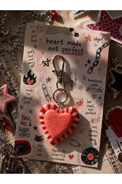 FaveArt Breloc inimă handmade – Heart Charm
