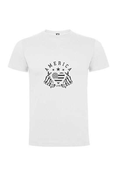 iLovePrints Patriotic Metal Love Tshirt