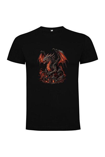 iLovePrints Regal Fiery Dragon Tshirt