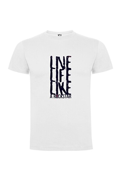 iLovePrints Rockstar Life Live Tshirt