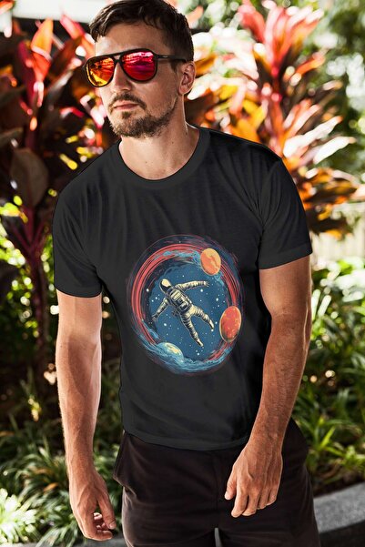 iLovePrints Astronaut in Colorful Space Tshirt