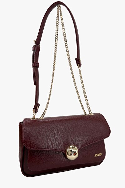 SOSELA 67-7201 Women's Burgundy Crossbody Bag