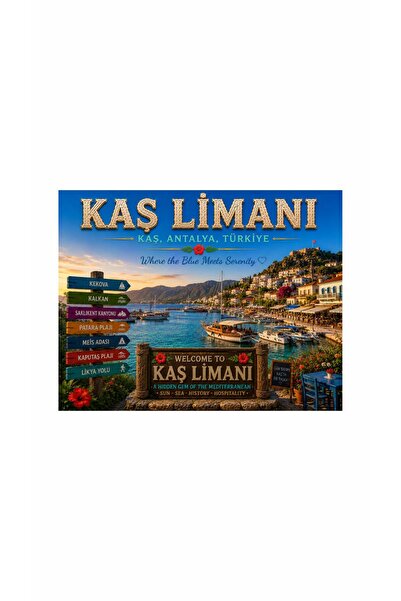 Gokco Buzdolabı Magnet Kaş Limanı Magnet