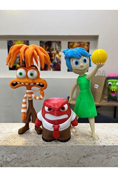 axelon Upside down "Daily Chaos" 3-Piece Desktop Decoration Figure Set - Joy,...