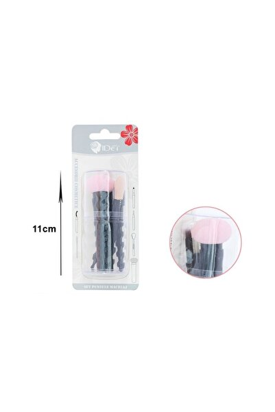 idei Top Bottom Set of 6 Makeup Brushes, Sponge and Synthetic Bristles, 11 cm...