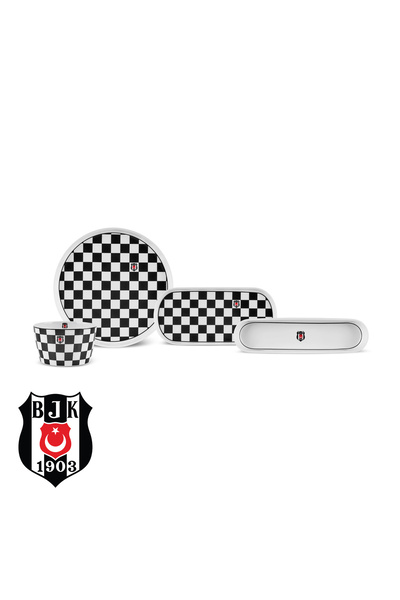 Karaca x Beşiktaş Lisanslı Forever Bone 14 Parça 6 Kişilik Kahvaltı Takımı