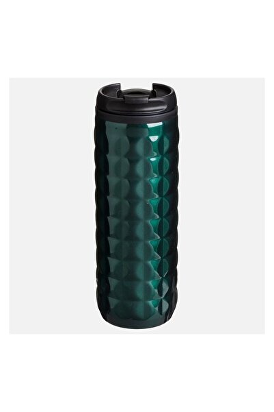 OEM Pahar termos din oțel inoxidabil negru, 450 ml, reutilizabil pentru cafea