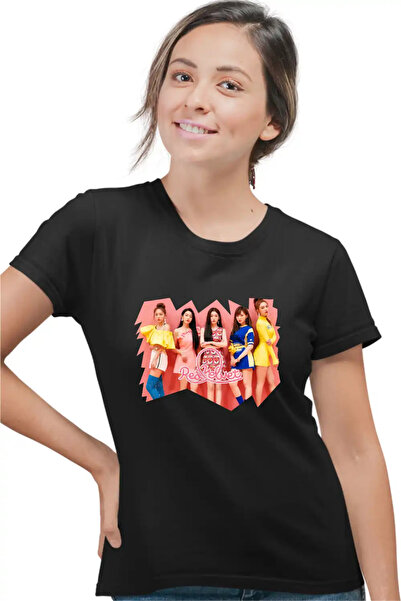 OEM Κόκκινο Βελούδινο Γυναικείο Μπλουζάκι K-pop