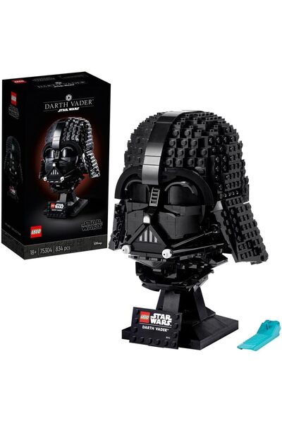 LEGO طقم خوذة دارث فيدر من ستار وورز، نموذج عرض قابل للبناء للبالغين، ديكور م...