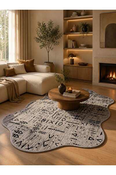 SERİA HALI SERİA ÇİNİ DESEN MOMENTO POST ŞEKİLLİ HALI KAYMAZ TABAN MAKİNEDE Y...
