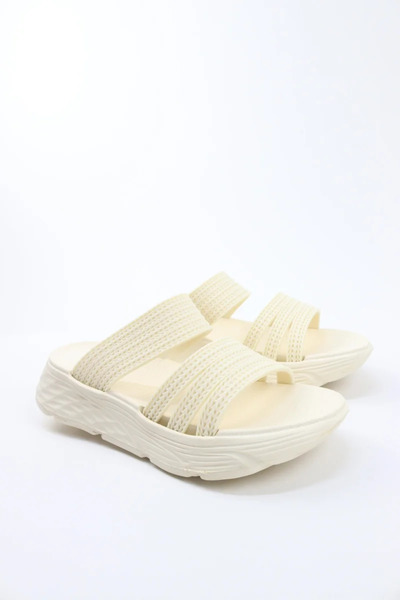 VİNY Women’s Lightweight Double Strap Slide Slippers – Soft Comfort Platform ...