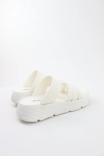 VİNY Women’s Lightweight Double Strap Slide Slippers – Soft Comfort Platform Sandals for Daily Wear